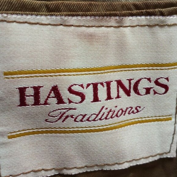 Vintage Cashmerel Wool jacket suit coat blazer brown gray camel 42 44 large XL - Picture 11 of 12